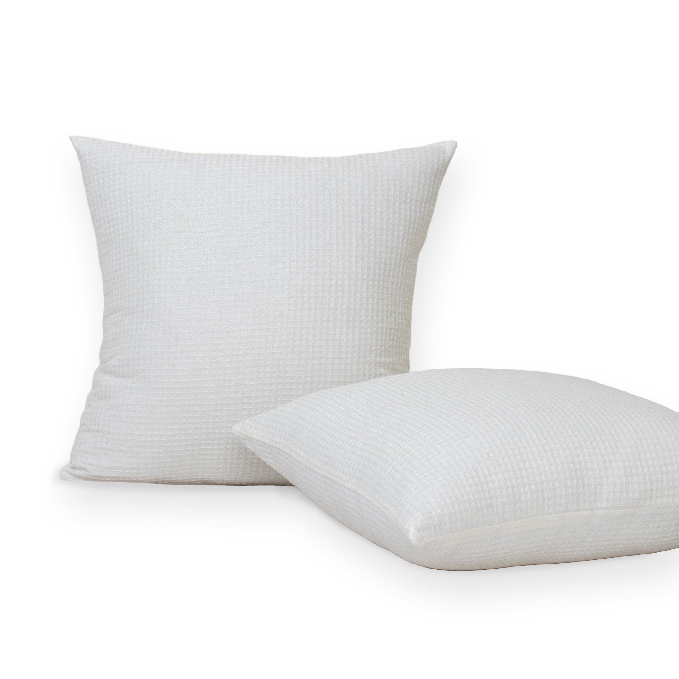 Solid White Soft Cotton sofa Cushion Covers